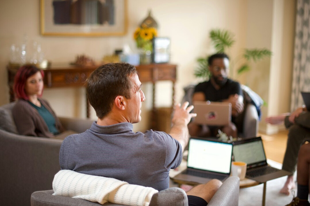 peaceful team discussion